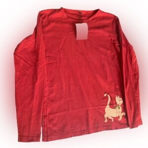 New Women's Green 3 Apparel Long Sleeve Shirt Sz Sm Holiday Cat Made in USA